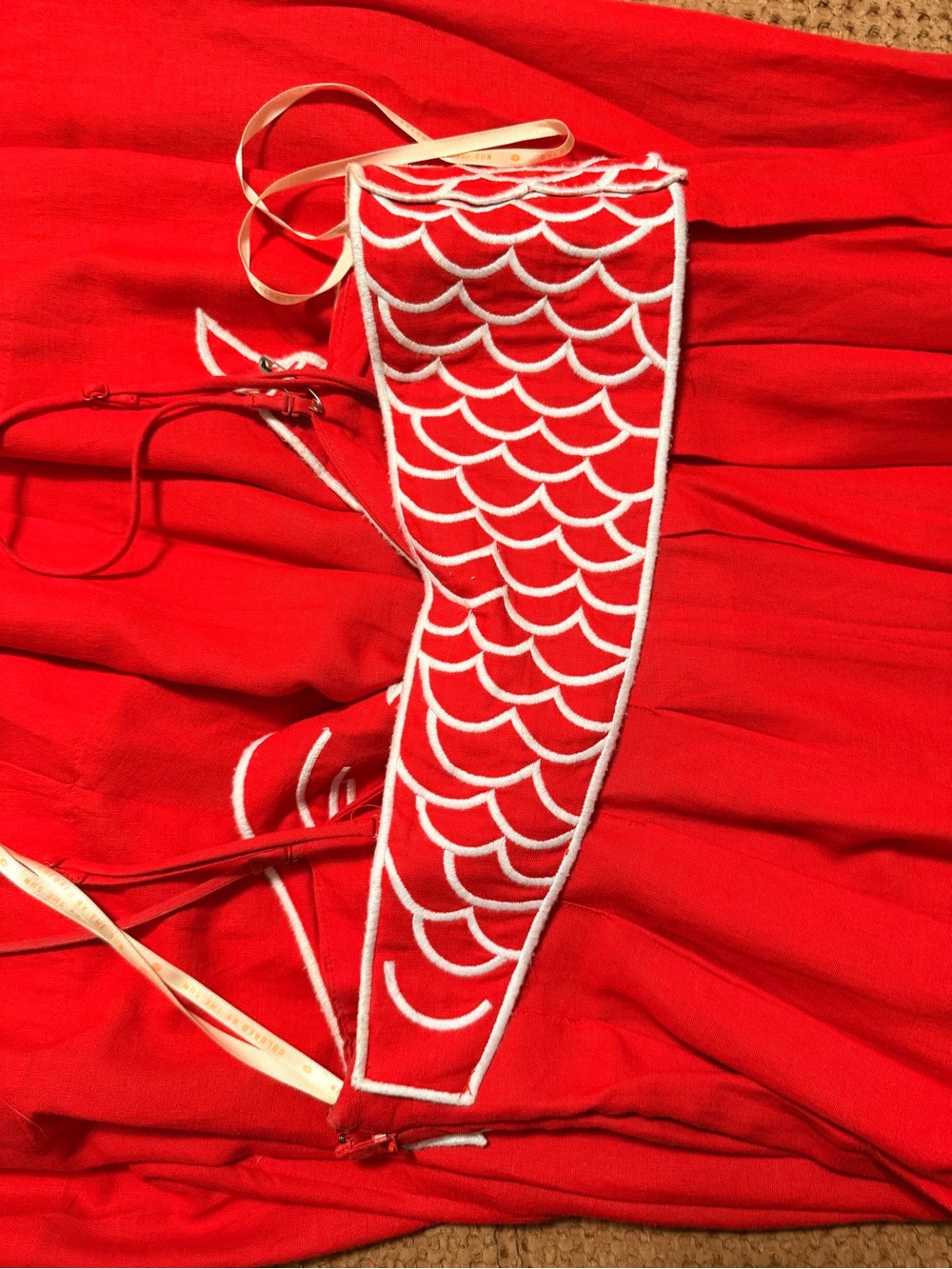 Farm Rio Embroidered Fish Maxi Dress - Picture 4 of 5
